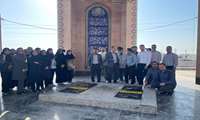 ادای احترام جامعه دانشگاهی علوم پزشکی غرب هرمزگان به مقام شامخ شهدای گمنام