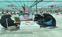 ادای احترام اساتید دانشکده علوم پزشکی غرب هرمزگان به شهدای دانش‌آموز و معلمان مدرسه شجره طیبه میناب